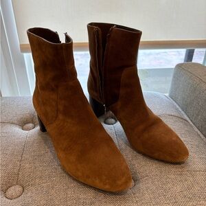 Loeffler Randall suede short boots